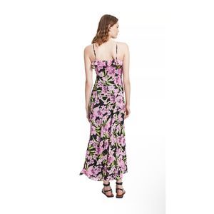 BAR III Women's Floral-Print Ruffled Maxi Dress, Size XL
